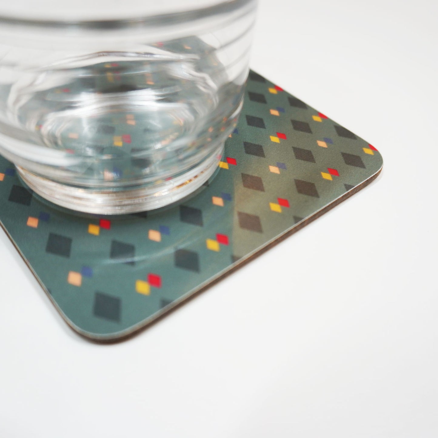 Roald Dahl's writing hut floor printed coaster