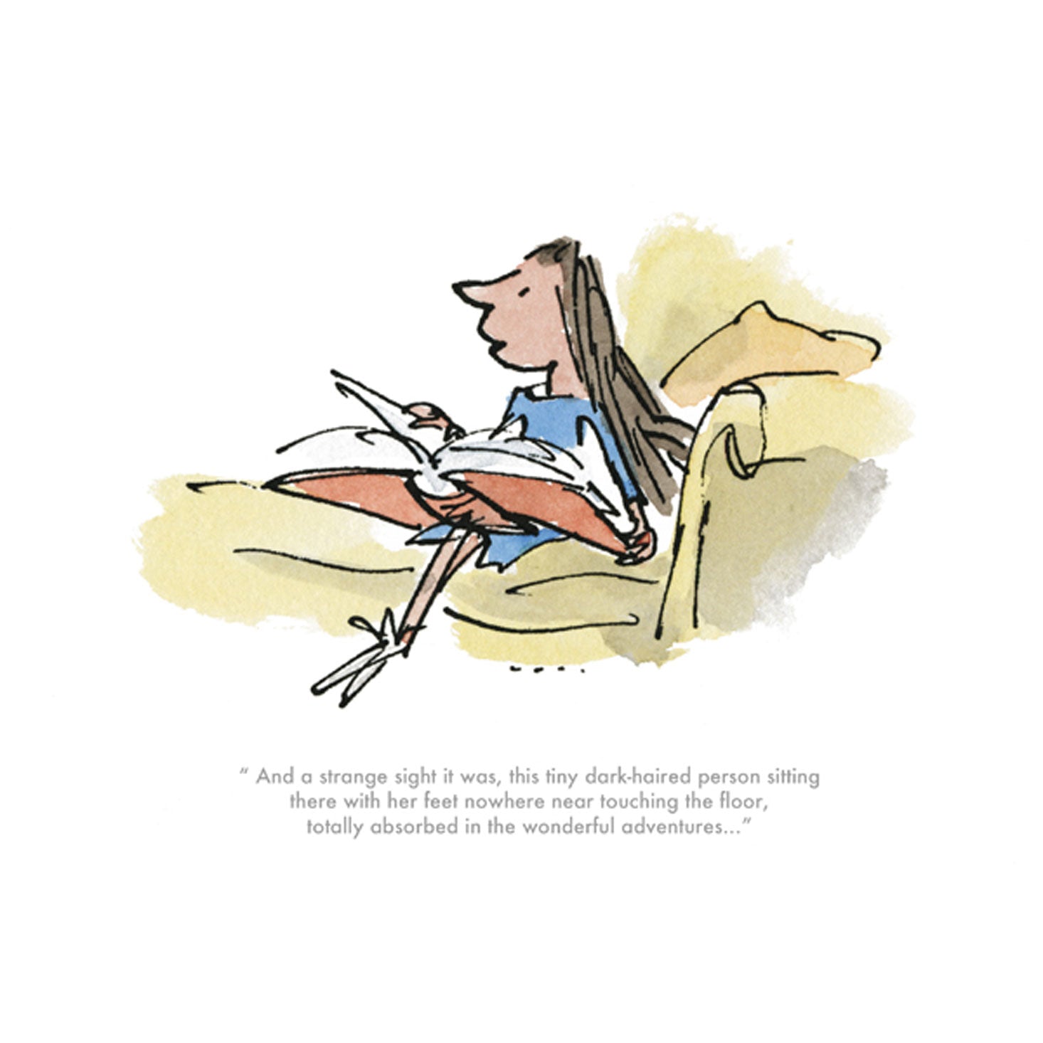 Matilda limited edition print from Roald Dahl and Quentin Blake