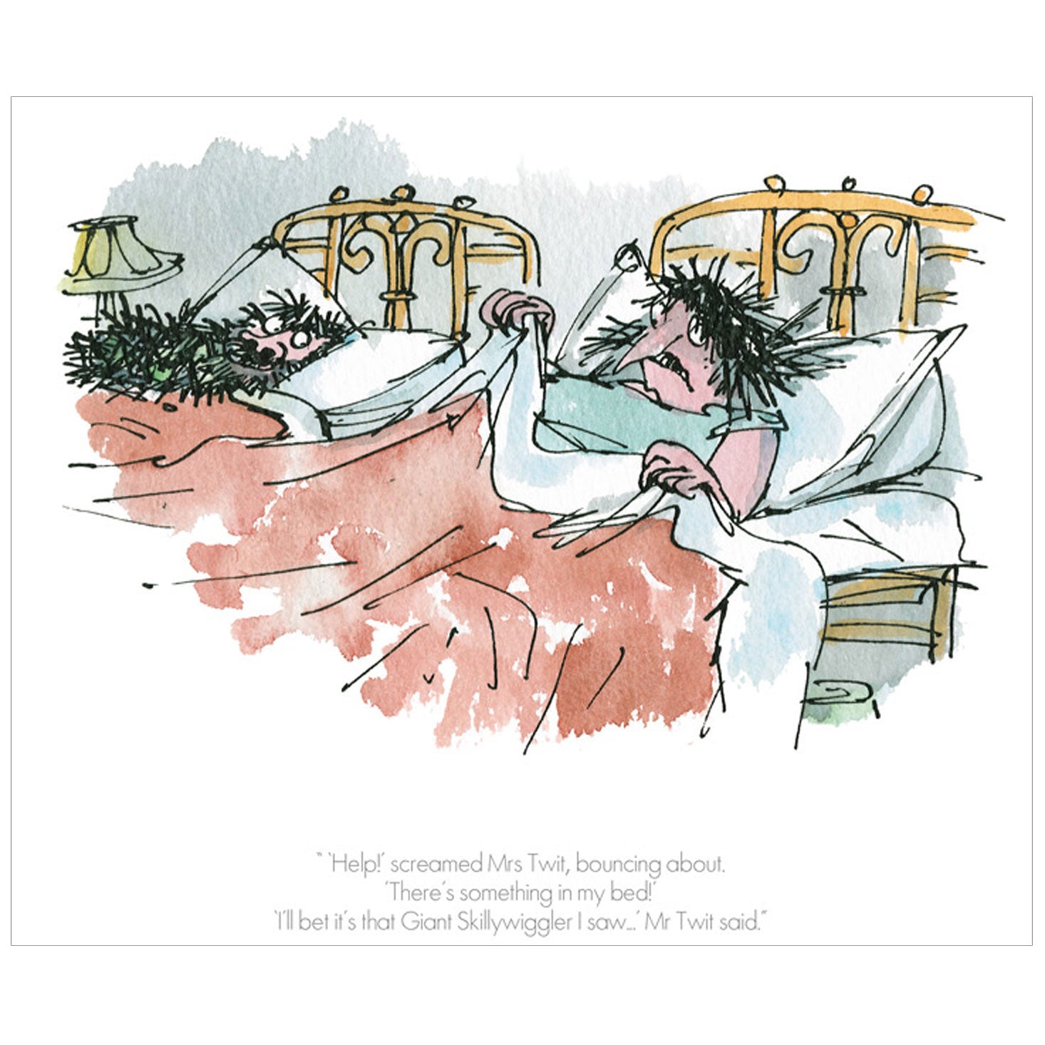 The Twits limited edition print from Roald Dahl and Quentin Blake