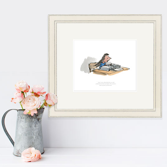 Limited Edition Print Matilda RD9265 - Sit Back and Allow The Words To Wash Around You