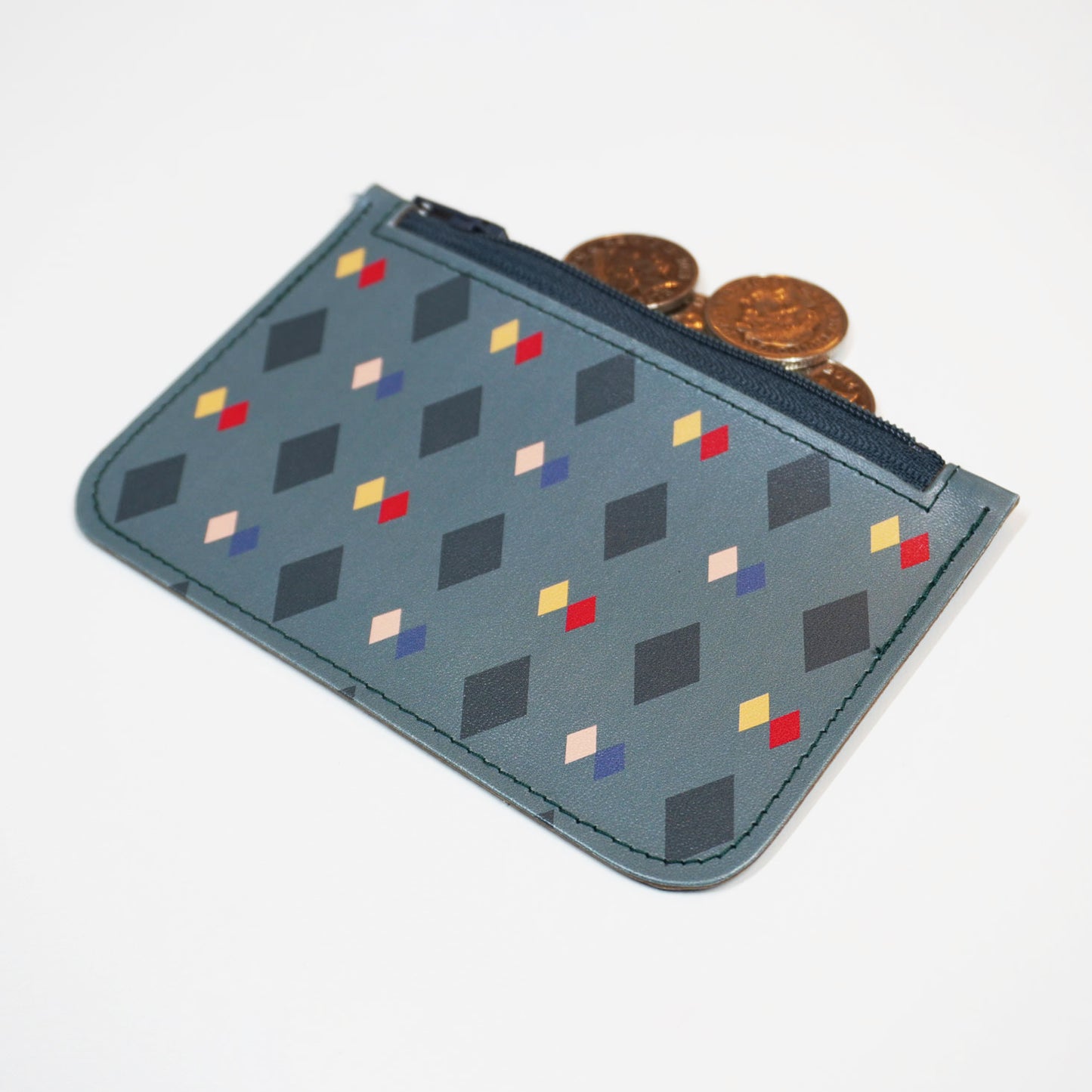 Roald Dahl's writing hut floor printed leather coin purse