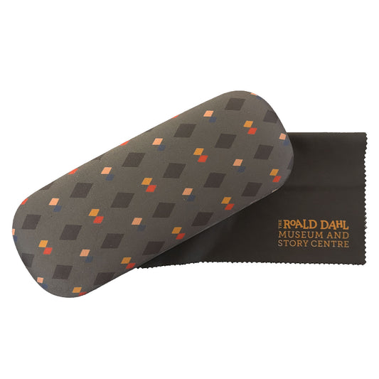 Roald Dahl's writing hut floor printed glasses case