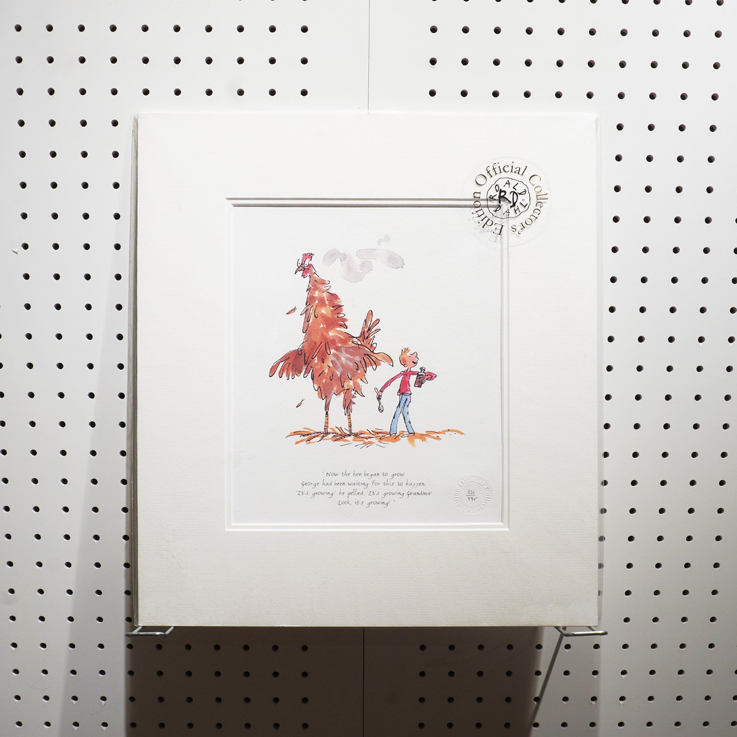 Limited Edition Print George's Marvellous Medicine RD9026 - The Hen Began To Grow