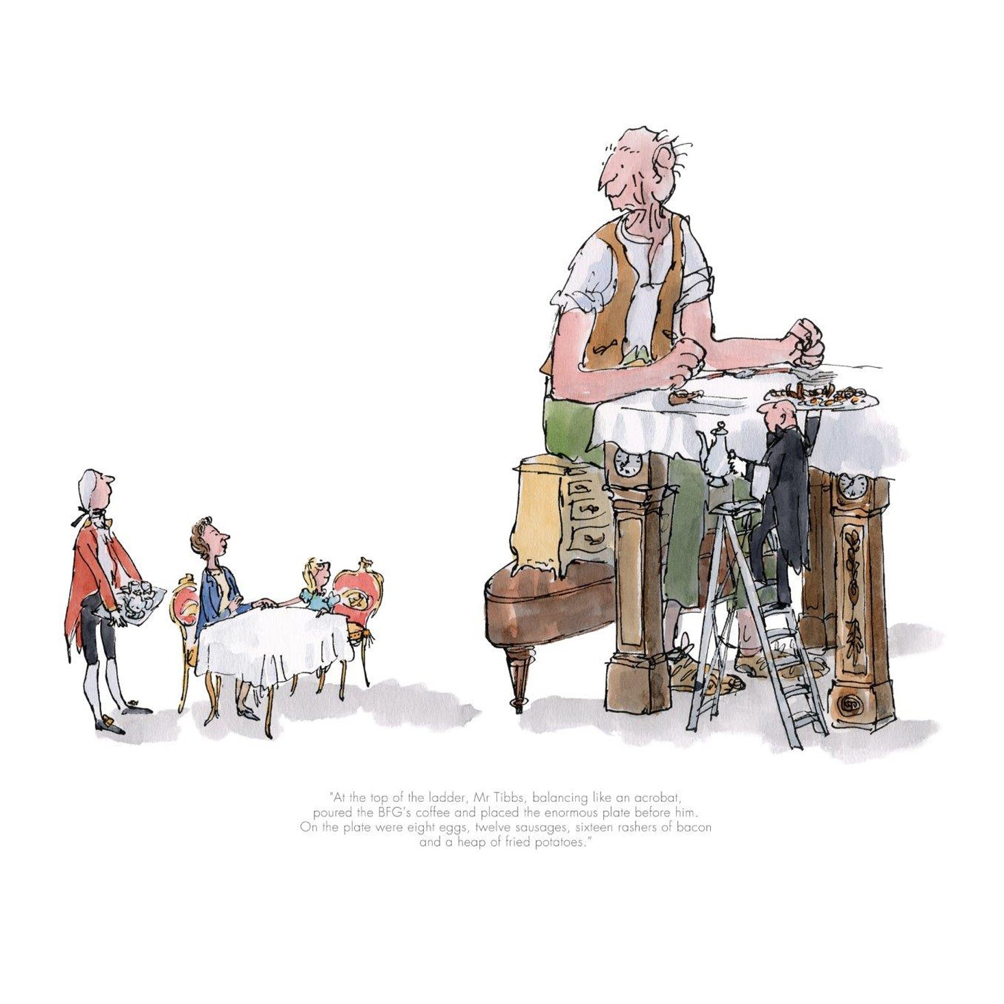 Limited Edition Print The BFG and the Queen RD8051 – The Roald Dahl ...