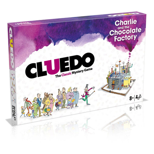 Cluedo board game based on  Charlie and the Chocolate Factory by Roald Dahl and featuring Quentin Blake's illustrations