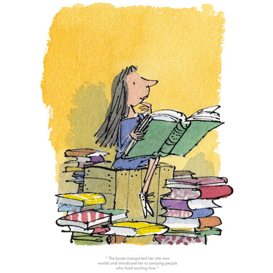 Matilda limited edition print from Roald Dahl and Quentin Blake