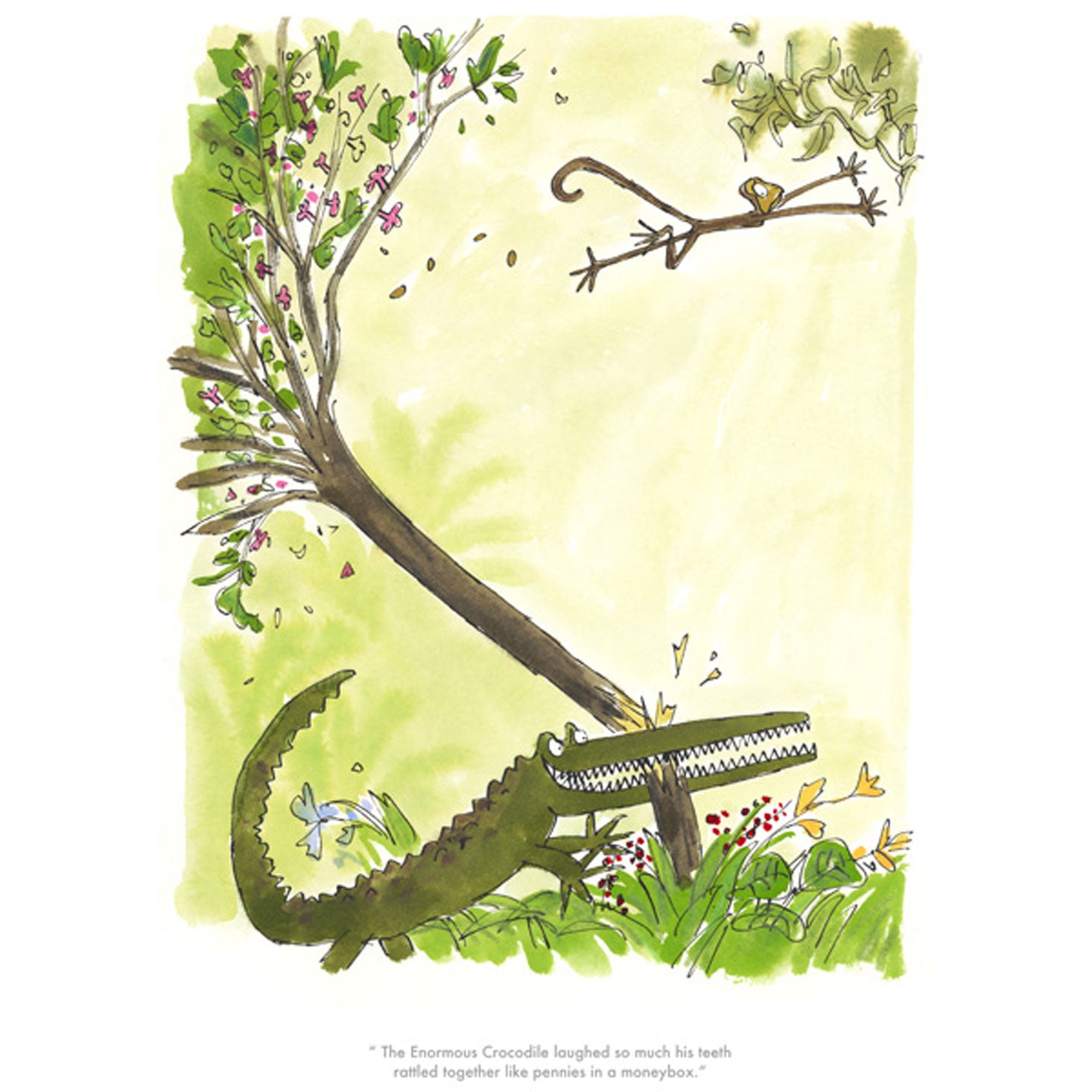 The Enormous Crocodile limited edition print by Roald Dahl and Quentin Blake