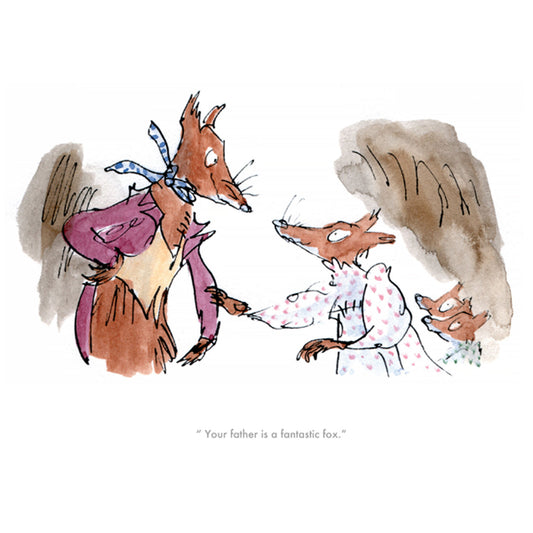 Limited edition Fantastic Mr Fox print from Roald Dahl and Quentin Blake
