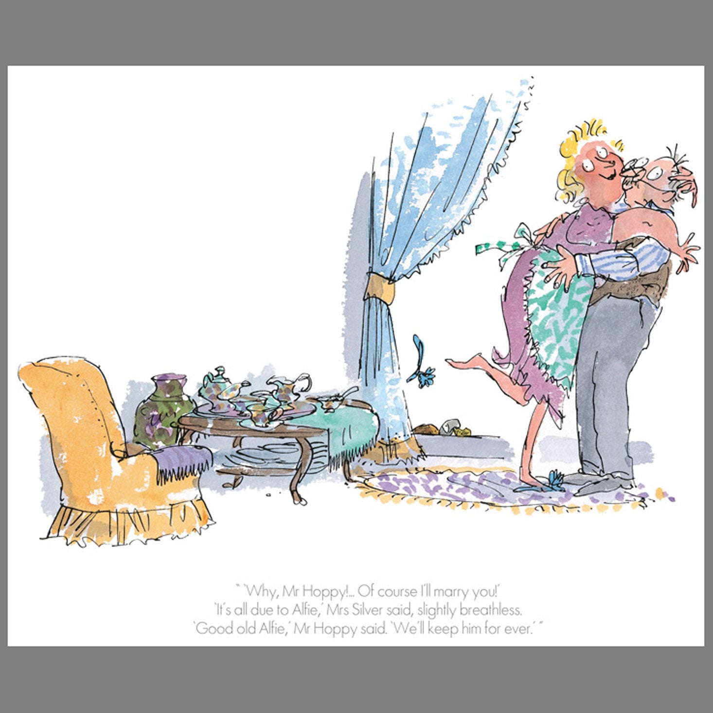 Mrs. Silver Limited Edition Print Esio Trot RD9256 – The Roald Dahl Museum Online Shop