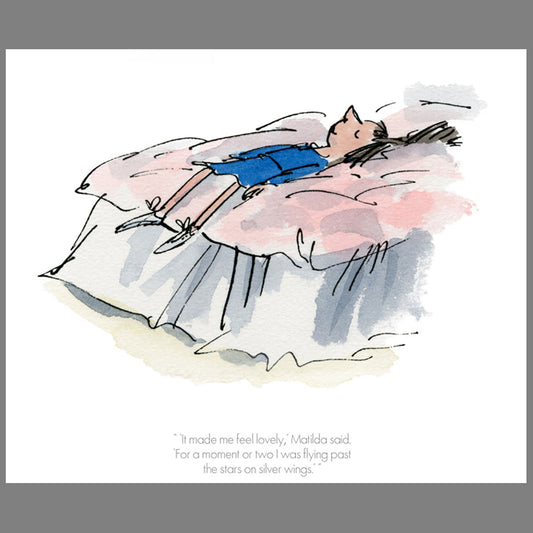 Matilda limited edition print from Roald Dahl and Quentin Blake