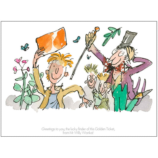 Charlie and the Chocolate Factory limited edition print, illustrated by Quentin Blake and written by Roald Dahl