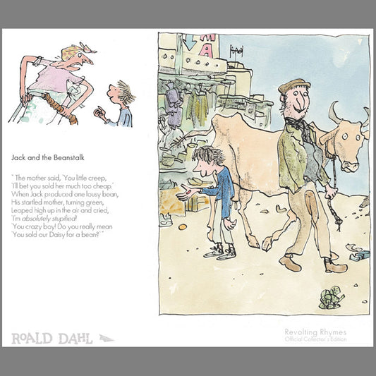 Jack and the Beanstalk limited edition print by Roald Dahl and Quentin Blake