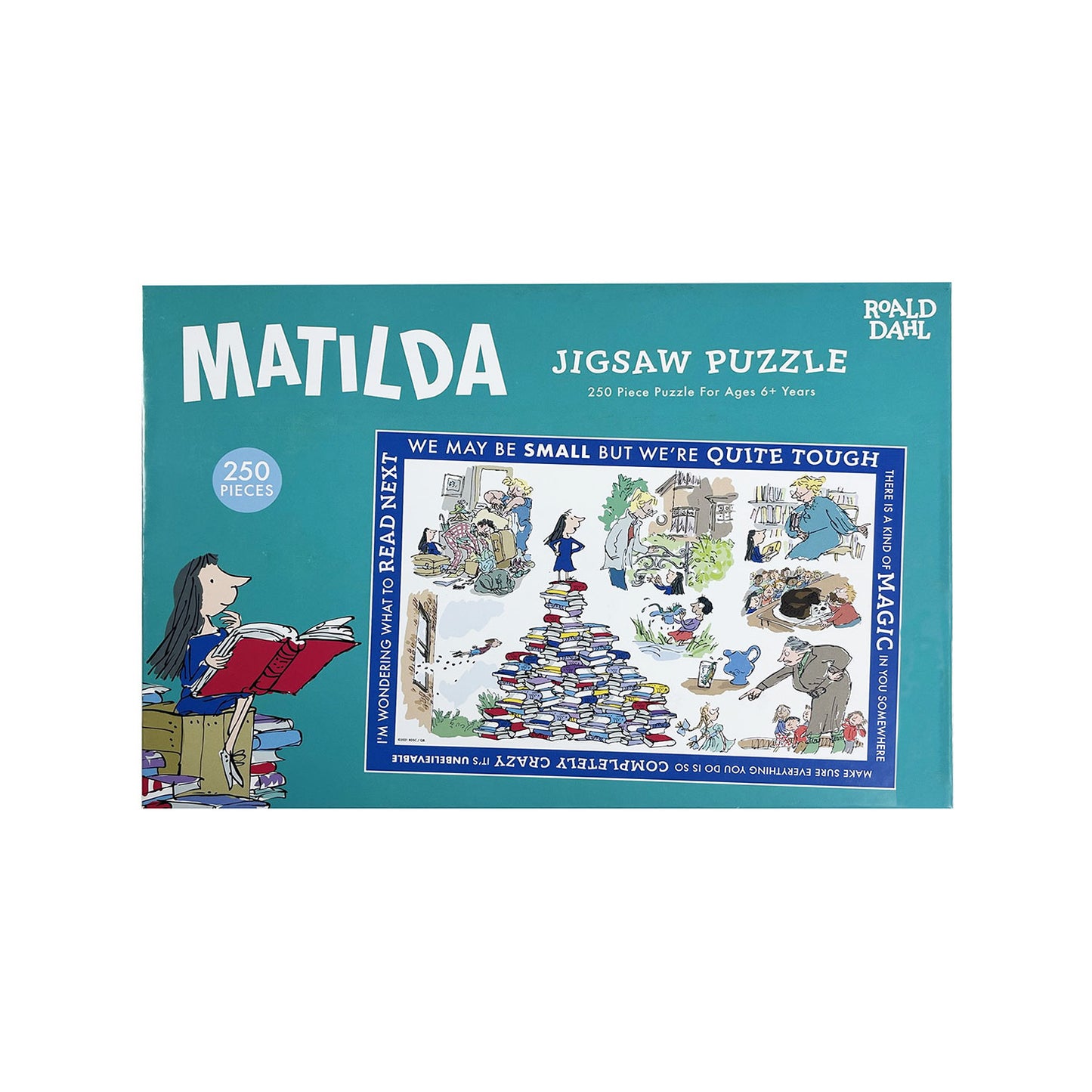 Matilda Jigsaw Puzzle based on Roald Dahl with illustrations by Quentin Blake