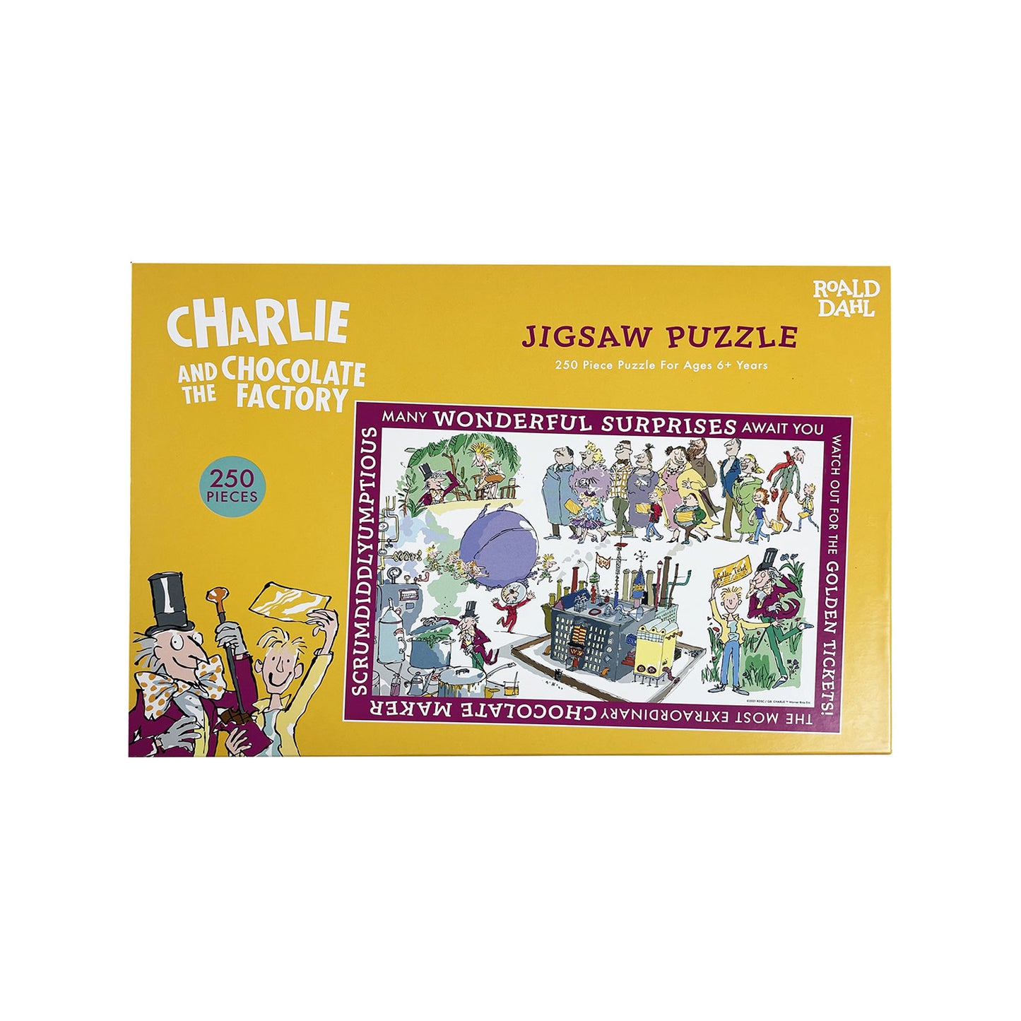 Charlie and the Chocolate Factory Jigsaw Puzzle based on Roald Dahl with illustrations by Quentin Blake