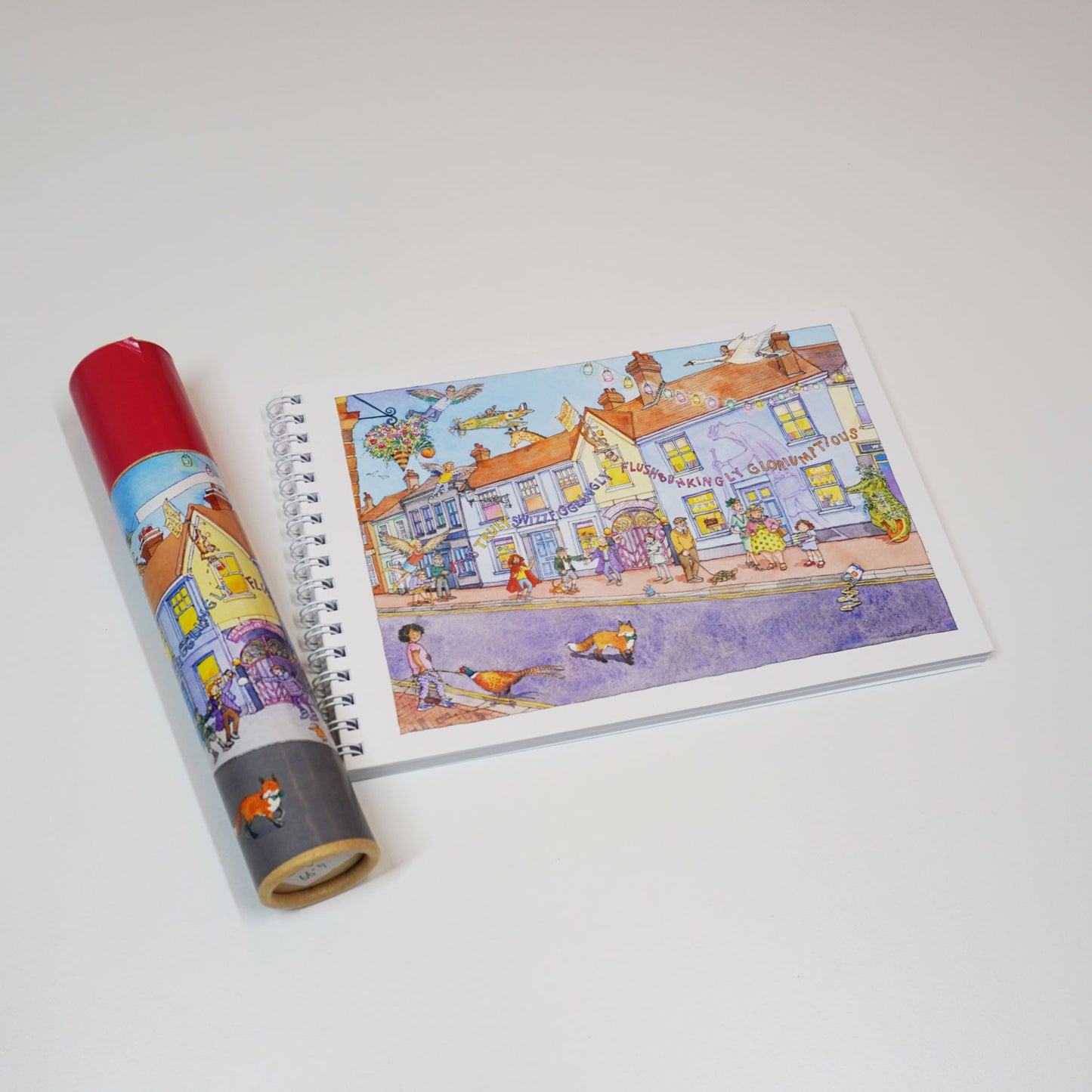Roald Dahl Museum colouring pencils set with matching notepad